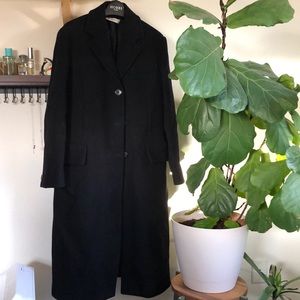 Vintage Prada coat with Prada belt